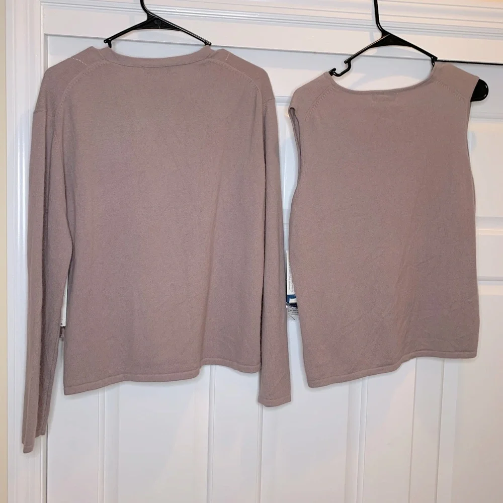 NWT Vintage “Secretary” Designer Rena Rowan Bohemia cardigan Sweater Set, Large - Picture 2 of 9